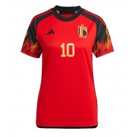 Belgien Eden Hazard #10 Replika Hemmatröja Dam VM 2022 Kortärmad